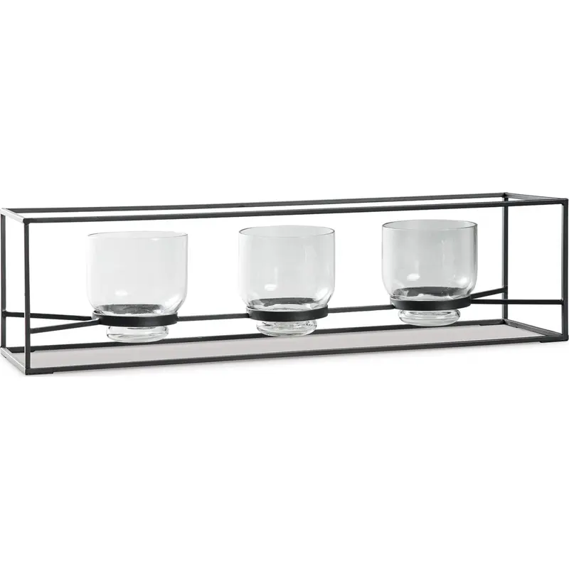 Jadyn Decorative Candle Holder Set – Modern Metal Finish 1