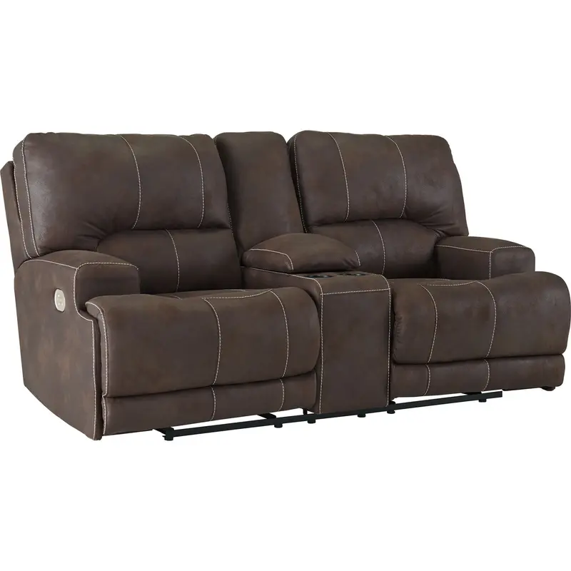 Java Power Reclining Loveseat With Independent Power Headrest Control 1