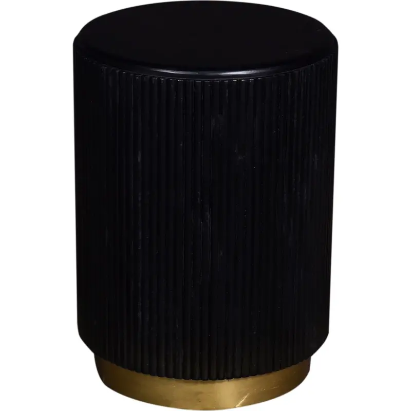 Jaya Minimalist Black End Table With Clean Lines 1