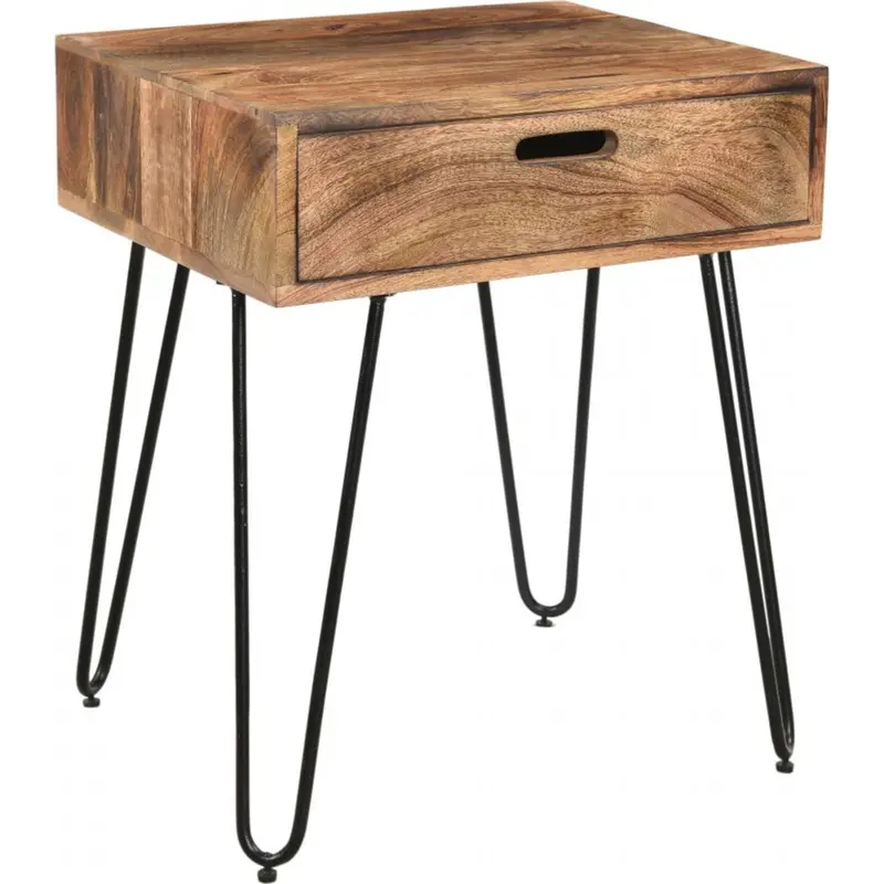 Jaydo Natural Wood Accent Table 1