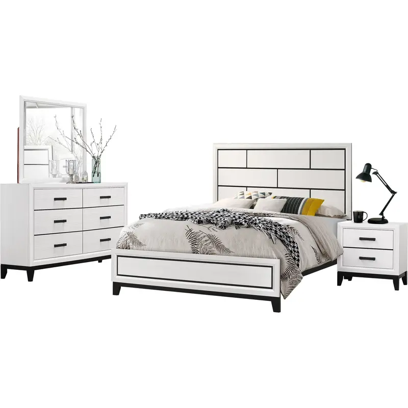 Jessica White 6-Piece Full Bedroom Collection 1