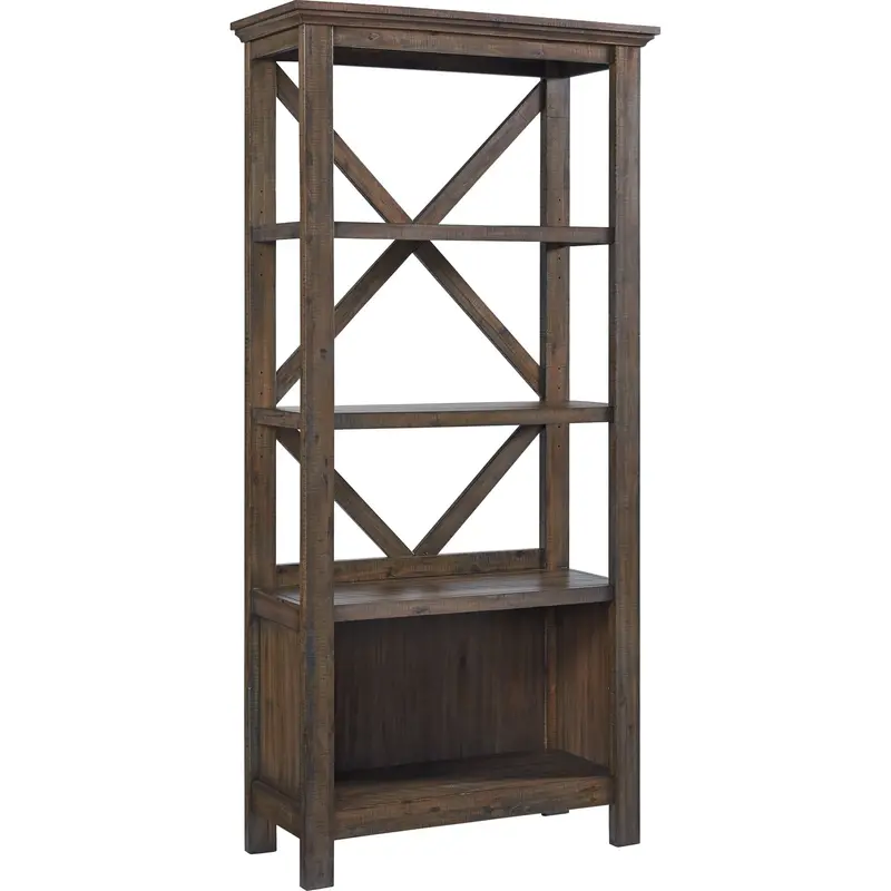 Johurst Spacious Gray Bookshelf Unit 1