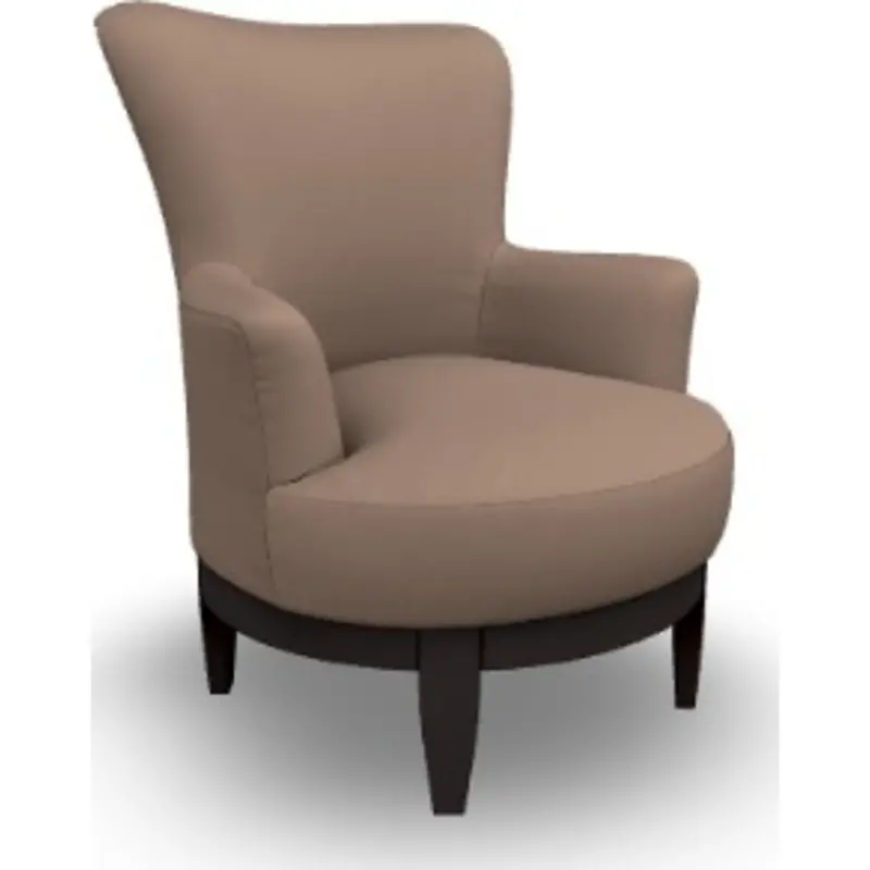 Justine Accent Chair In Peanut-Hued Performance Fabric 1
