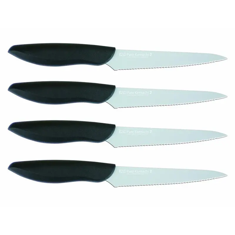 Kai Pure Komachi 2 Serrated Steak Knife Set – 4-Piece 1