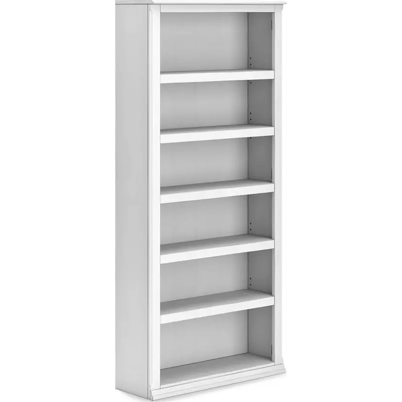 Kanwyn Whitewashed Large Open Bookshelf 1