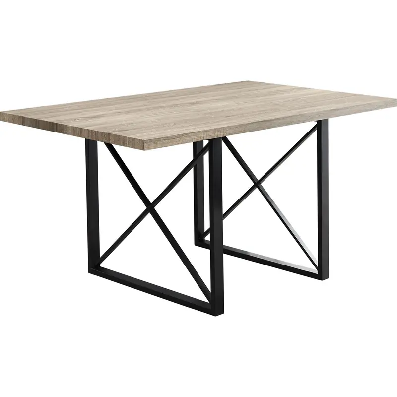 Karen Modern Dining Table – Two-Tone Grey And Black Finish (I1100) 1