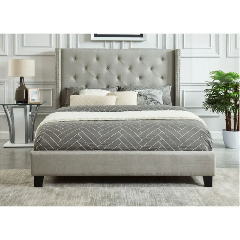 Karen Upholstered Platform Bed Frame 1