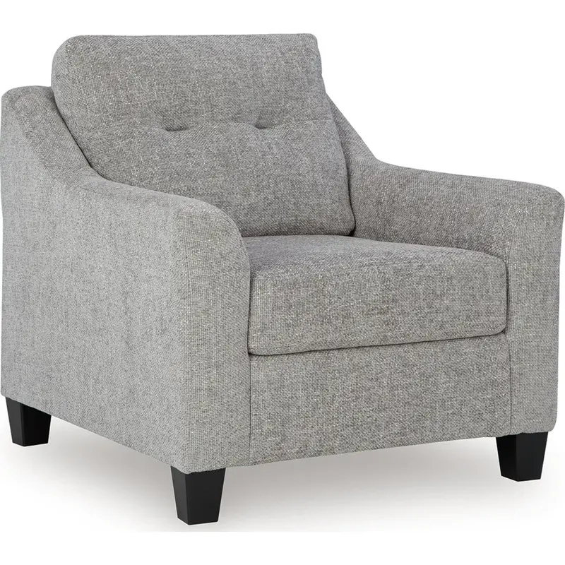 Keenelynn Accent Chair With Nickel-Finished Legs 1