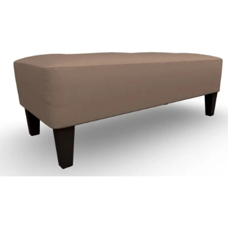 Kenai Upholstered Bench With Removable Pillows – Peanut Brown Finish 1