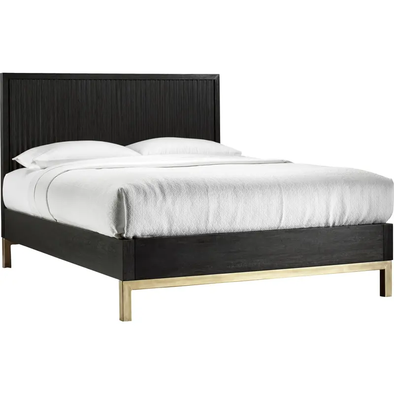 Kentfield Black Driftwood Platform Bed Frame 1
