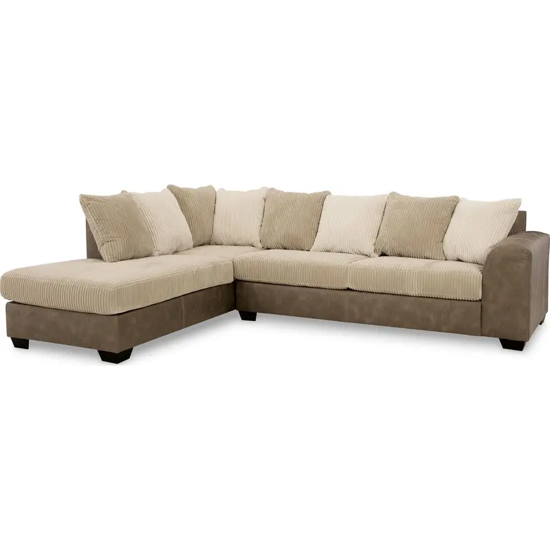 Keskin Two-Seat Sectional In Sand Finish 1