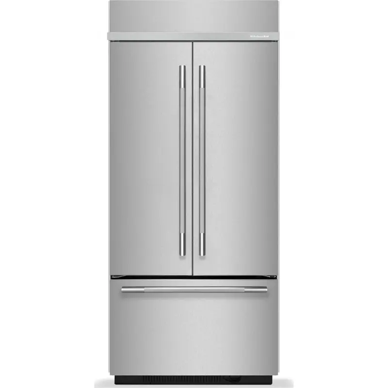 Kitchenaid 20.8 Cu. Ft. 36" Printshield Stainless Steel French Door Bottom-Freezer Refrigerator (Kbfn536Sps) 1