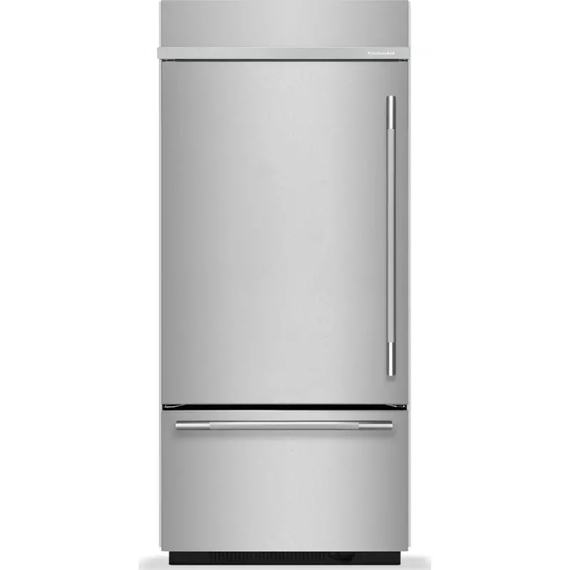 Kitchenaid 20.8 Cu. Ft. Built-In Bottom-Freezer Refrigerator – 36" Wide, Platinum Interior & Printshield Stainless Steel (Kbbl336Sps) 1