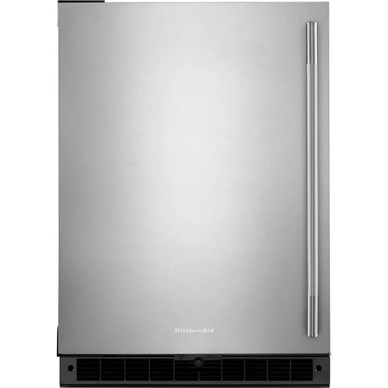 Kitchenaid 24" Beverage Center – Black Cabinet With Stainless Steel Doors (Kurl124Ssb) 1