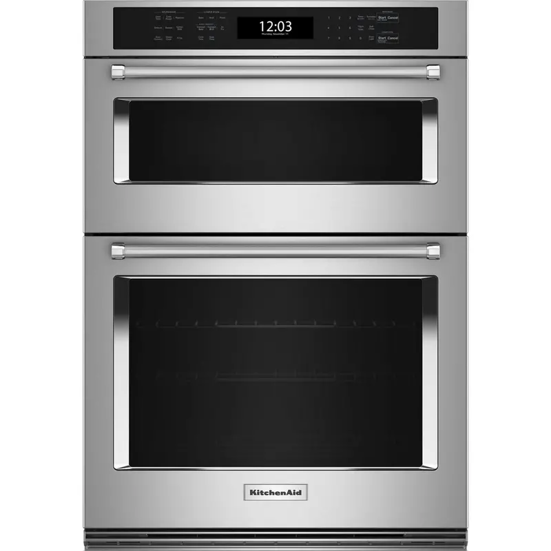Kitchenaid 27" Microwave + Wall Oven Combo (Koec527Pss) – Stainless Steel With Air Fry 1