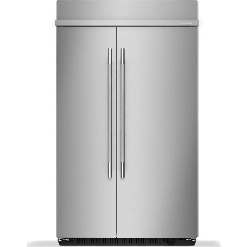 Kitchenaid 30 Cu. Ft. 48" Printshield Stainless Steel Side-By-Side Refrigerator With Platinum Interior (Kbsn748Sps) 1