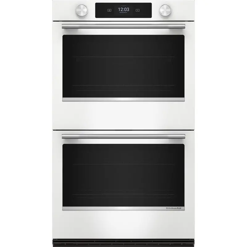 Kitchenaid 30-In Smart White Double Wall Oven With Assisted Cooking (Koed730Swh) 1