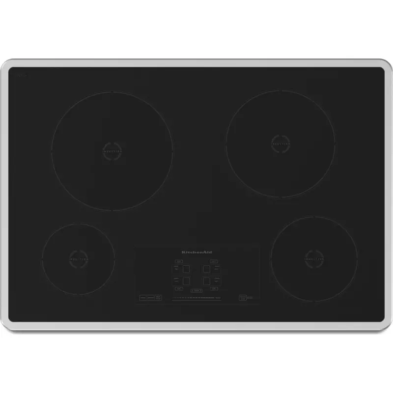 Kitchenaid 30-Inch 4-Burner Induction Cooktop With Touch Controls – Stainless Steel Kicu500Xss 1