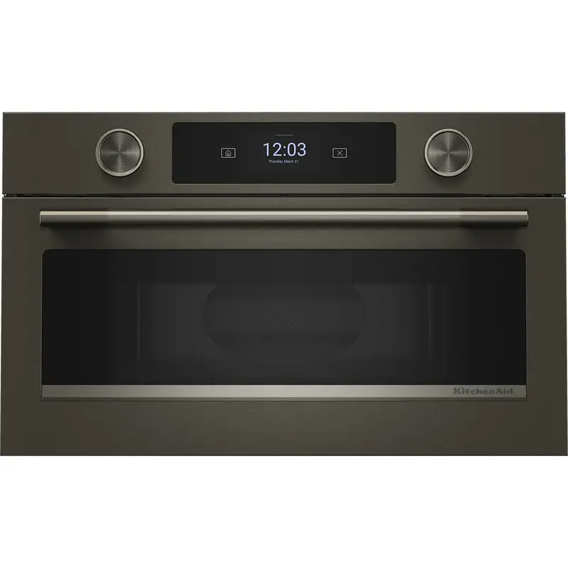 Kitchenaid 30-Inch Built-In Microwave Oven With Air Fry Capability – Black Ore Finish (Kmbs730Sbe) 1