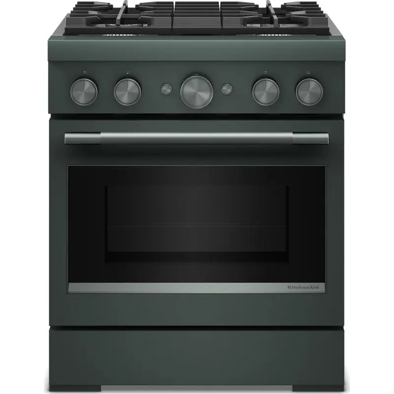 Kitchenaid 30-Inch Dual Fuel Range – Juniper Hue, No-Preheat Air Fry 1