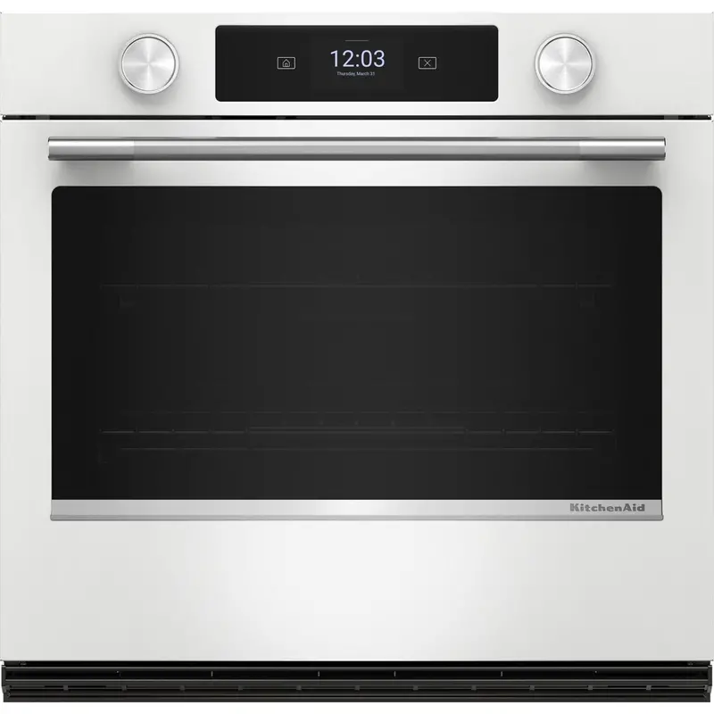 Kitchenaid 30-Inch Smart Electric Wall Oven – White Finish (Koes730Swh) 1