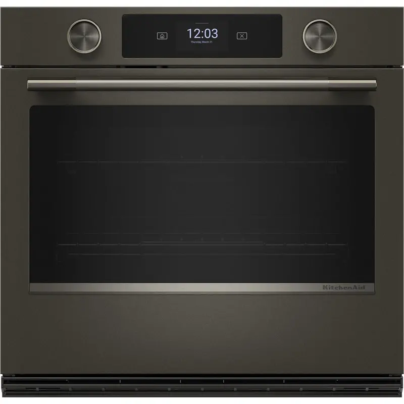 Kitchenaid 30-Inch Smart Single Wall Oven With Assisted Cooking – Black Ore Finish (Koes730Sbe) 1