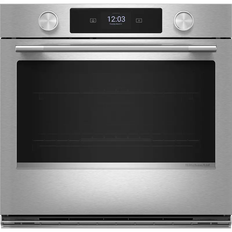 Kitchenaid 30" Smart Electric Single Wall Oven – Printshield Stainless Steel, Assisted Cooking (Koes730Sps) 1