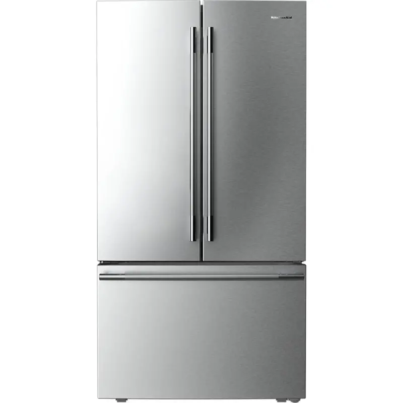 Kitchenaid 31 Cu. Ft. French Door Refrigerator With In-Door Water & Ice Dispenser – Printshield Stainless Steel (Krff336Sps) 1