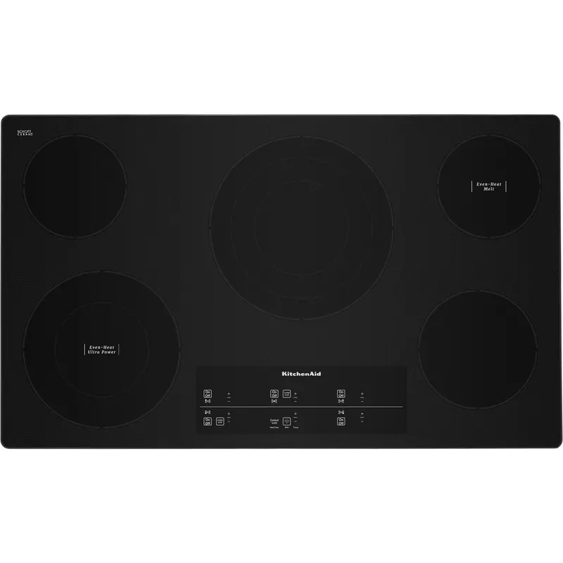 Kitchenaid 36-Inch 5-Element Electric Cooktop With Touch Controls – Stainless Steel (Kces956Kss) 1