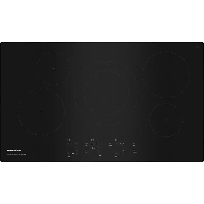 Kitchenaid 36-Inch 5-Element Sensor Induction Cooktop – Matte Black (Kcig556Jbl) 1