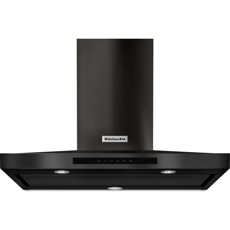 Kitchenaid 36-Inch Black Stainless Steel Wall-Mount Canopy Range Hood With 3-Speed Fan (Kvwb606Hbs) 1