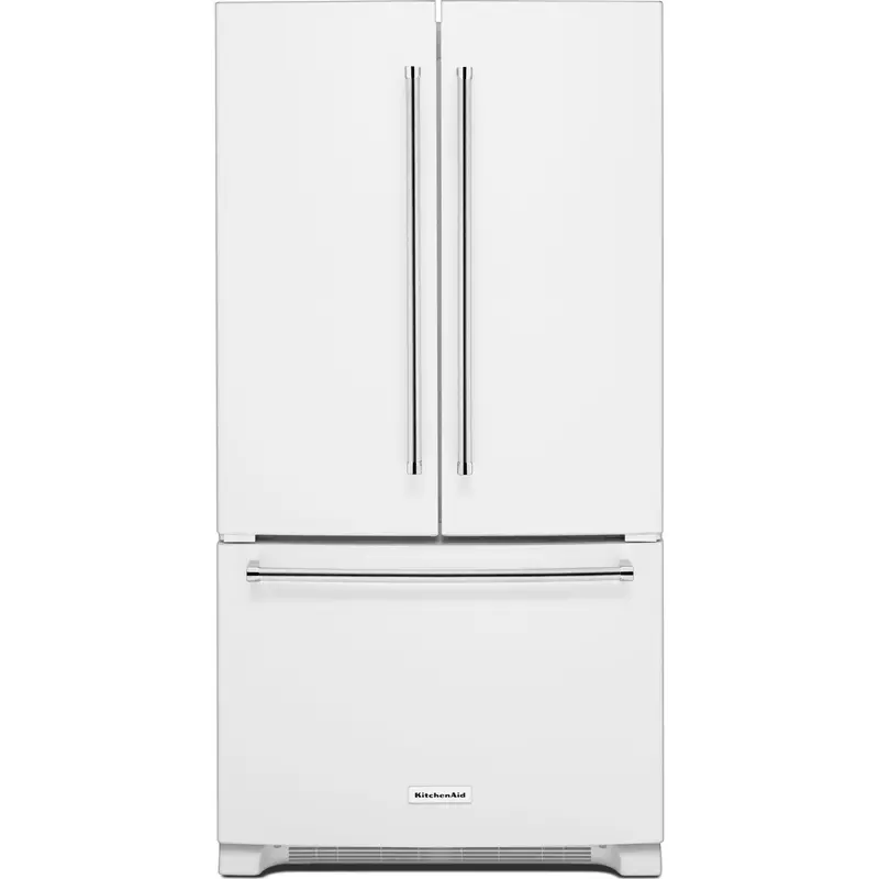 Kitchenaid 36-Inch Counter-Depth French Door Refrigerator – 20 Cu. Ft. With Interior Dispenser, White Finish – Krfc300Ewh 1