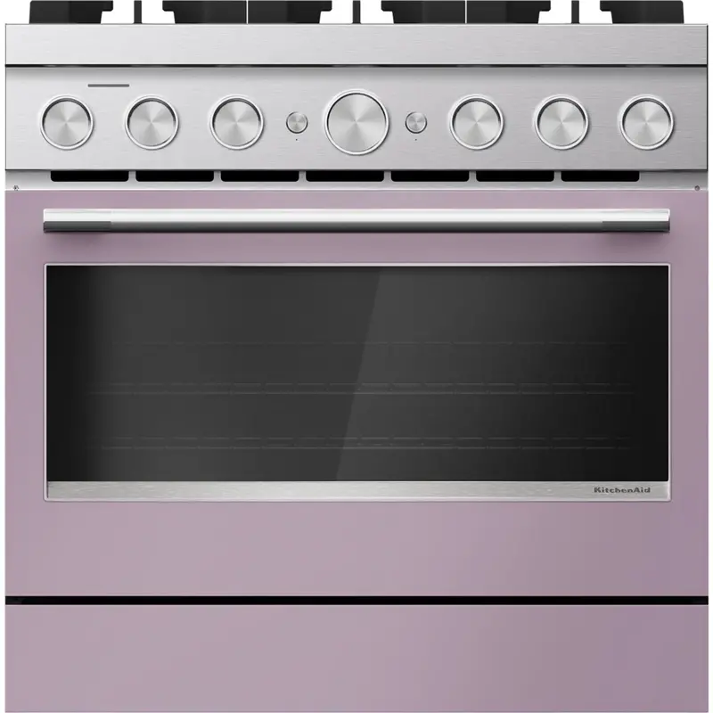 Kitchenaid 36-Inch Dual Fuel Range – Wildflower Finish With Air Fry (No Preheat) 1