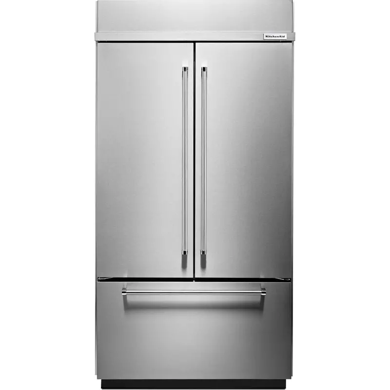Kitchenaid 42-Inch Built-In French Door Refrigerator – 24.2 Cu. Ft., Platinum Interior, Stainless Steel – Kbfn502Ess 1