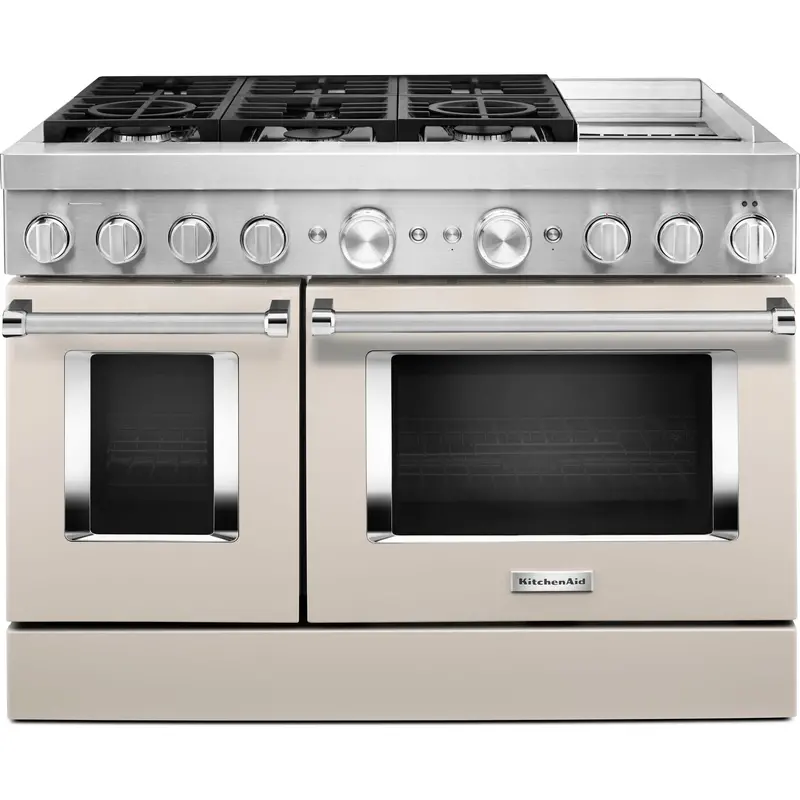 Kitchenaid 48-Inch Dual Fuel Range – Commercial-Style, Smart Griddle, Milkshake (Kfdc558Jmh) 1