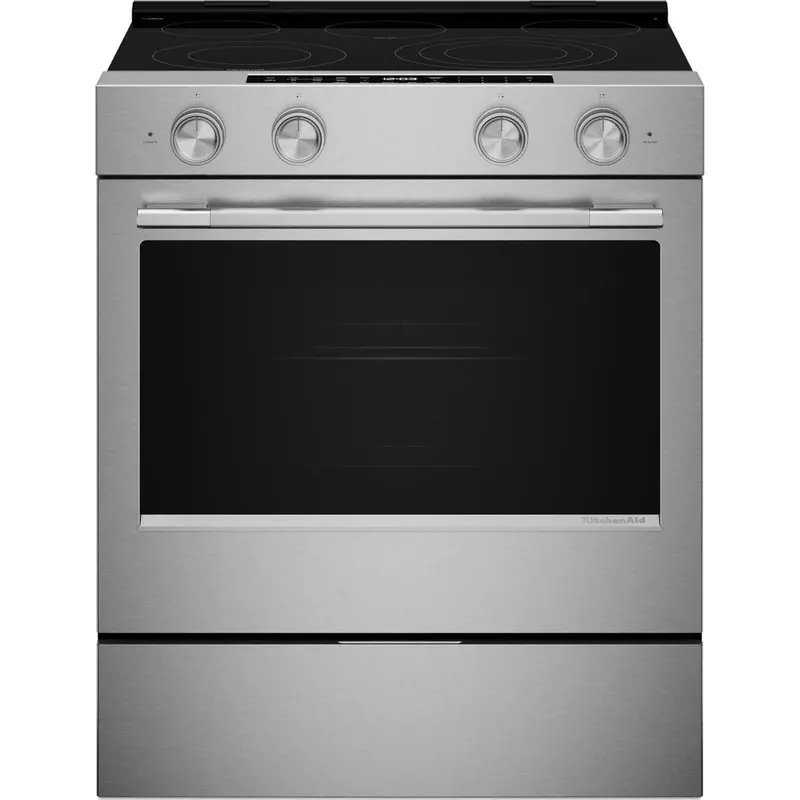 Kitchenaid 5.3 Cu. Ft. Slide-In Electric Range – Even-Heat Hyper Elements, True Convection, Fingerprint-Resistant Stainless Steel (Ykses530Sps) 1