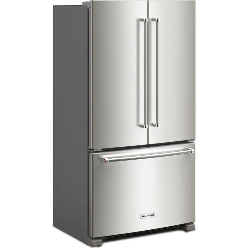 Kitchenaid Counter-Depth French Door Refrigerator – 20 Cu. Ft., Interior Water Dispenser, Fingerprint-Resistant Stainless Steel (Krfc136Rps) 1