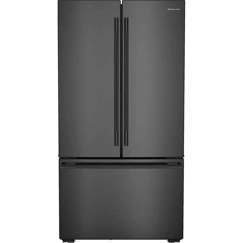 Kitchenaid Counter-Depth French Door Refrigerator – 24 Cu. Ft., 36" Wide, Interior Dispenser, Black Oak Finish (Krfc236Sbe) 1