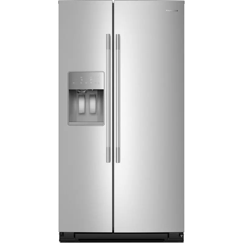Kitchenaid Counter-Depth Side-By-Side Refrigerator – 20.8 Cu. Ft., Ice & Water Dispenser, Fingerprint-Resistant Stainless (Krsc536Rps) 1