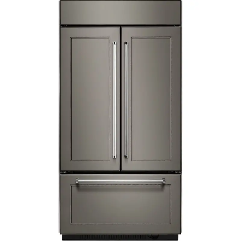 Kitchenaid Kbfn502Epa Panel-Ready French Door Refrigerator – 42", 24.2 Cu. Ft., Platinum Interior 1