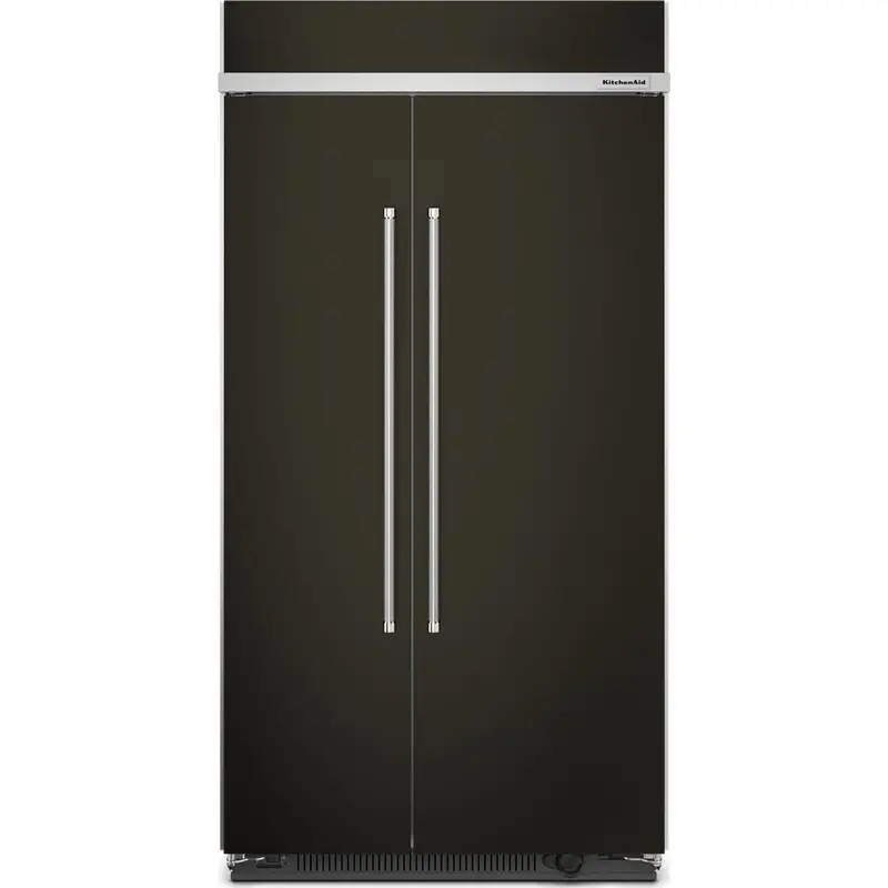 Kitchenaid Kbsn702Mbs 42-Inch Built-In Side-By-Side Refrigerator – 25.5 Cu. Ft., Black Stainless With Printshield™ 1