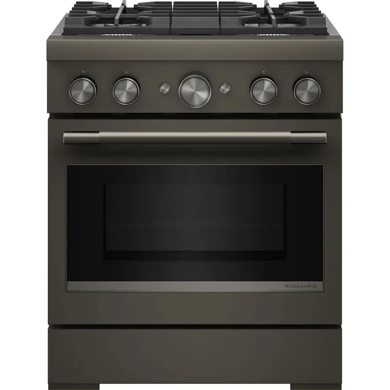 Kitchenaid Kfds930Sbe 30-Inch Dual Fuel Range – Black Ore With Air Fry And Commercial-Style Burners 1