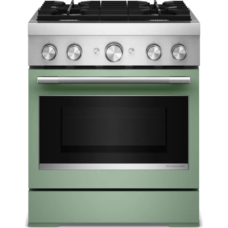 Kitchenaid Kfds930Sdc 30-Inch Dual-Fuel Range – 4-Burner Commercial-Style With Air Fry (No Preheat), Cardamom Finish 1