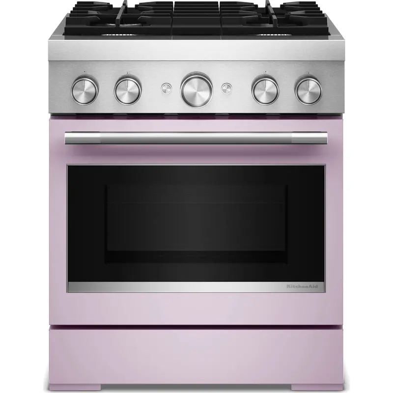 Kitchenaid Kfds930Swf 30-Inch Dual-Fuel Range – 4-Burner Commercial-Style With Air Fry (No Preheat), Wildflower Finish 1
