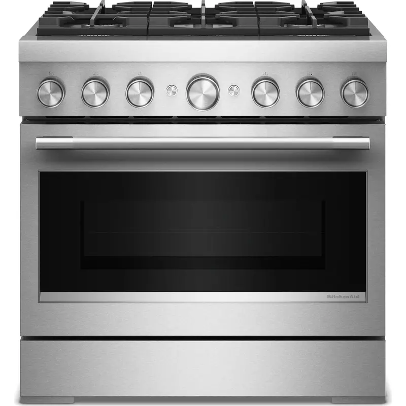 Kitchenaid Kfds936Sss 36-Inch Commercial-Style Dual Fuel Range – Stainless Steel With Air Fry 1