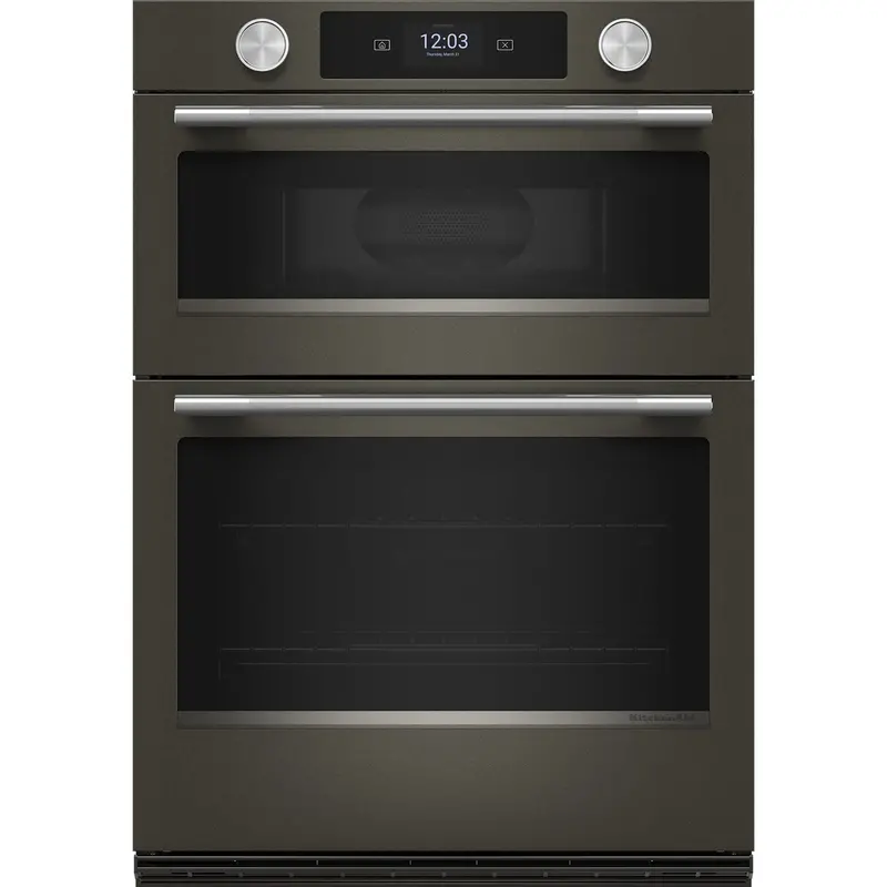 Kitchenaid Koec730Sbe 30-Inch Smart Electric Combo Wall Oven – Black Ore Finish With Assisted Cooking 1