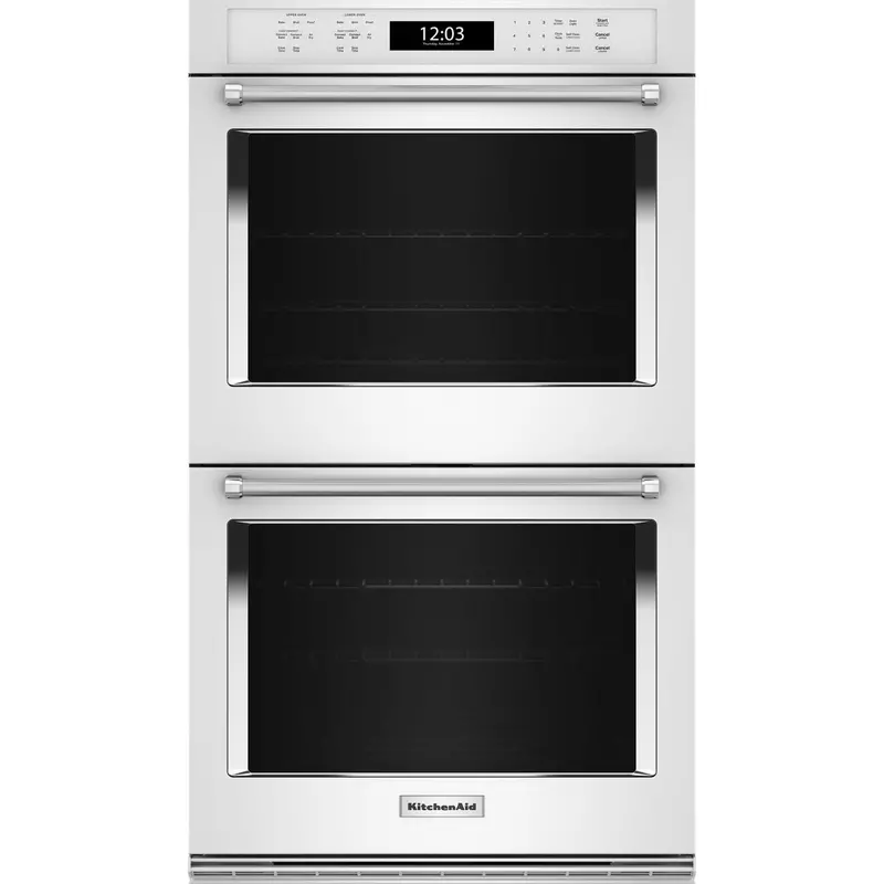Kitchenaid Koed530Pwh 30-Inch Double Wall Oven With Air Fry – White 1