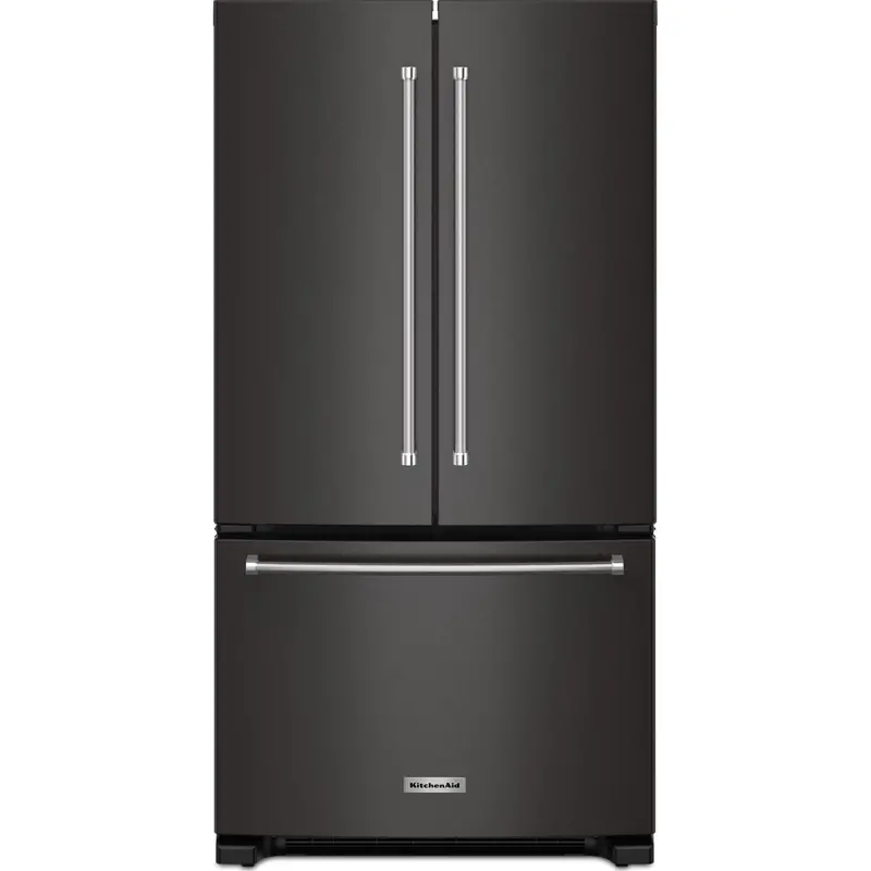 Kitchenaid Krfc136Rbs Counter-Depth French Door Refrigerator – 20 Cu. Ft., Black Stainless With Interior Water Dispenser 1