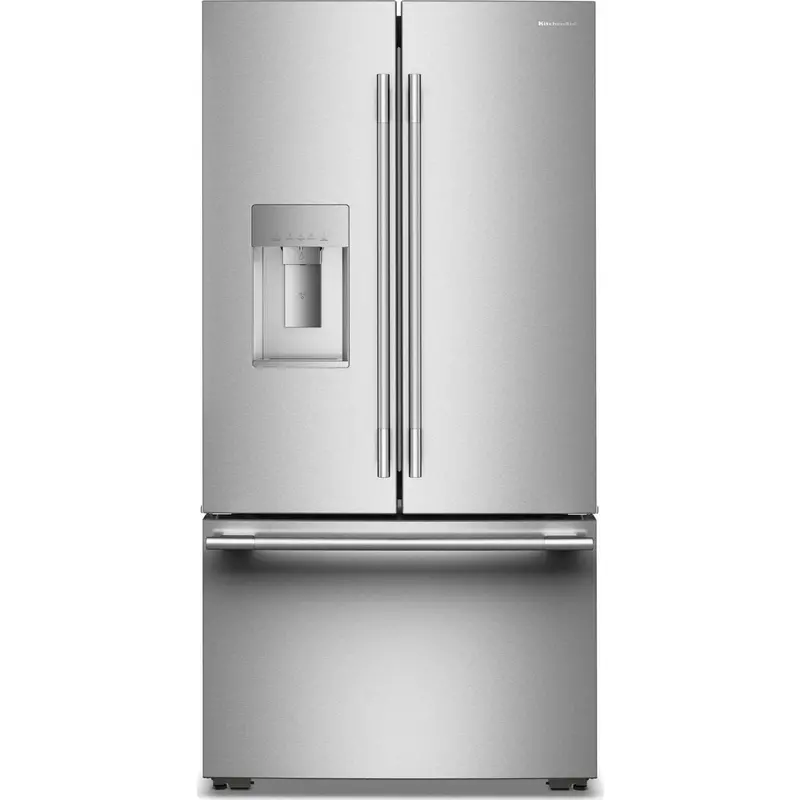 Kitchenaid Krfc736Sps Counter-Depth French Door Refrigerator – Printshield Stainless With External Water Dispenser 1