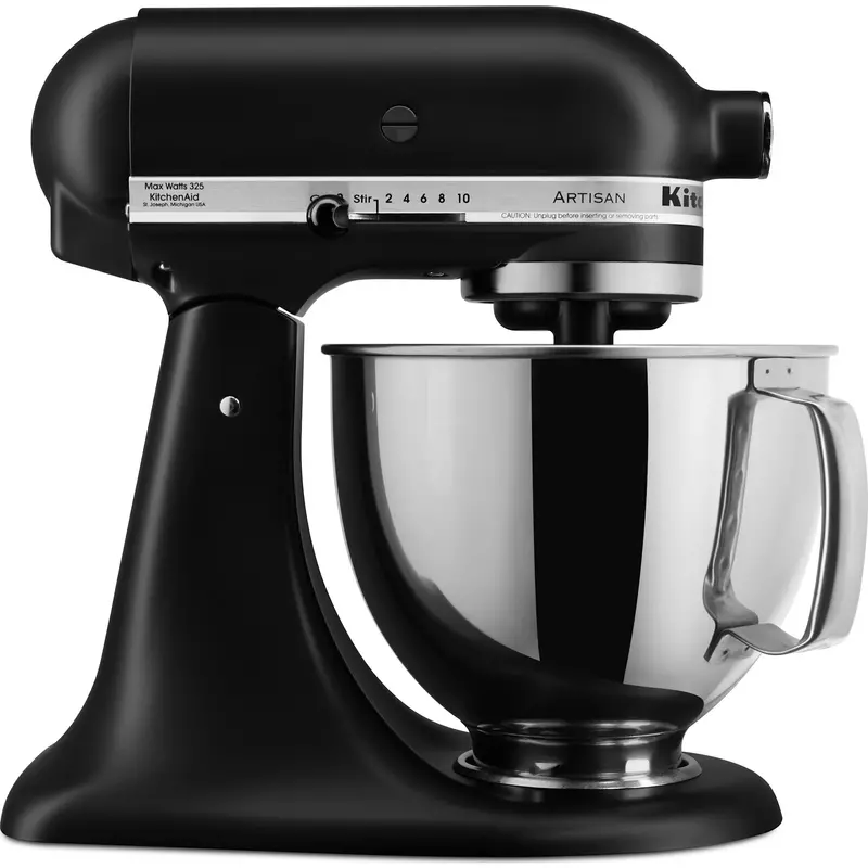 Kitchenaid Ksm150Psbm 5-Quart Matte Black Tilt-Head Stand Mixer 1